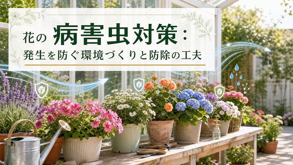 花の病害虫対策：発生を防ぐ環境づくりと防除の工夫